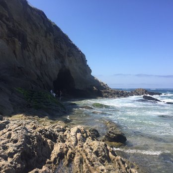 Thousand Steps Beach - the cave to the left once you reach the bottom of the stairs - Beaches Near Me - Laguna Beach, California