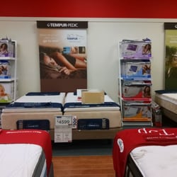 Mattress Firm Mansell Crossing at Northpoint - Red is our mattress of choice.