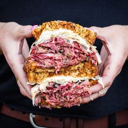 Smokesmith Bar-B-Que - PPastrami Reuben Monthly Feature. Line forms early.