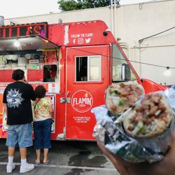 El Flamin Taco - Los Feliz - Bean & Cheese burrito JUL2025