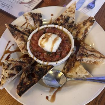 The Kill Devil Grill - Bruschetta with Burrata cheese and Grilled Toast Points - American Near Me - Kill Devil Hills, North Carolina
