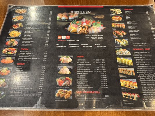 Menu photo 2 Sushi Mura Vancouver, BC Menu photo 2 Sushi Mura Vancouver, BC