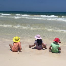 A beautiful clean and reserved beach! We loved it!
