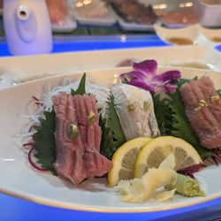 Starfish Sushi - Fatty Toro sashimi with Red snapper