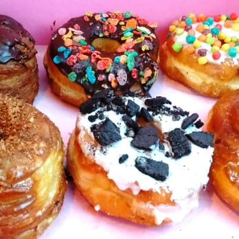 Sweet Dozen - Doissants, cereal doughnuts, and a cinnamon roll - all deeelish! - Donuts Near Me - Sacramento, California Sweet Dozen - Doissants, cereal doughnuts, and a cinnamon roll - all deeelish! - Donuts Near Me - Sacramento, California