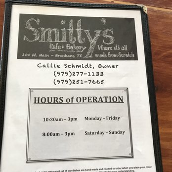 Smitty's Cafe & Bakery - Cafes Near Me - Brenham, Texas Smitty's Cafe & Bakery - Cafes Near Me - Brenham, Texas