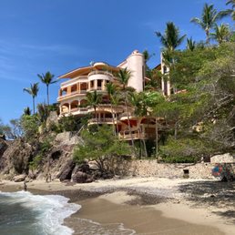 Villa from the beach