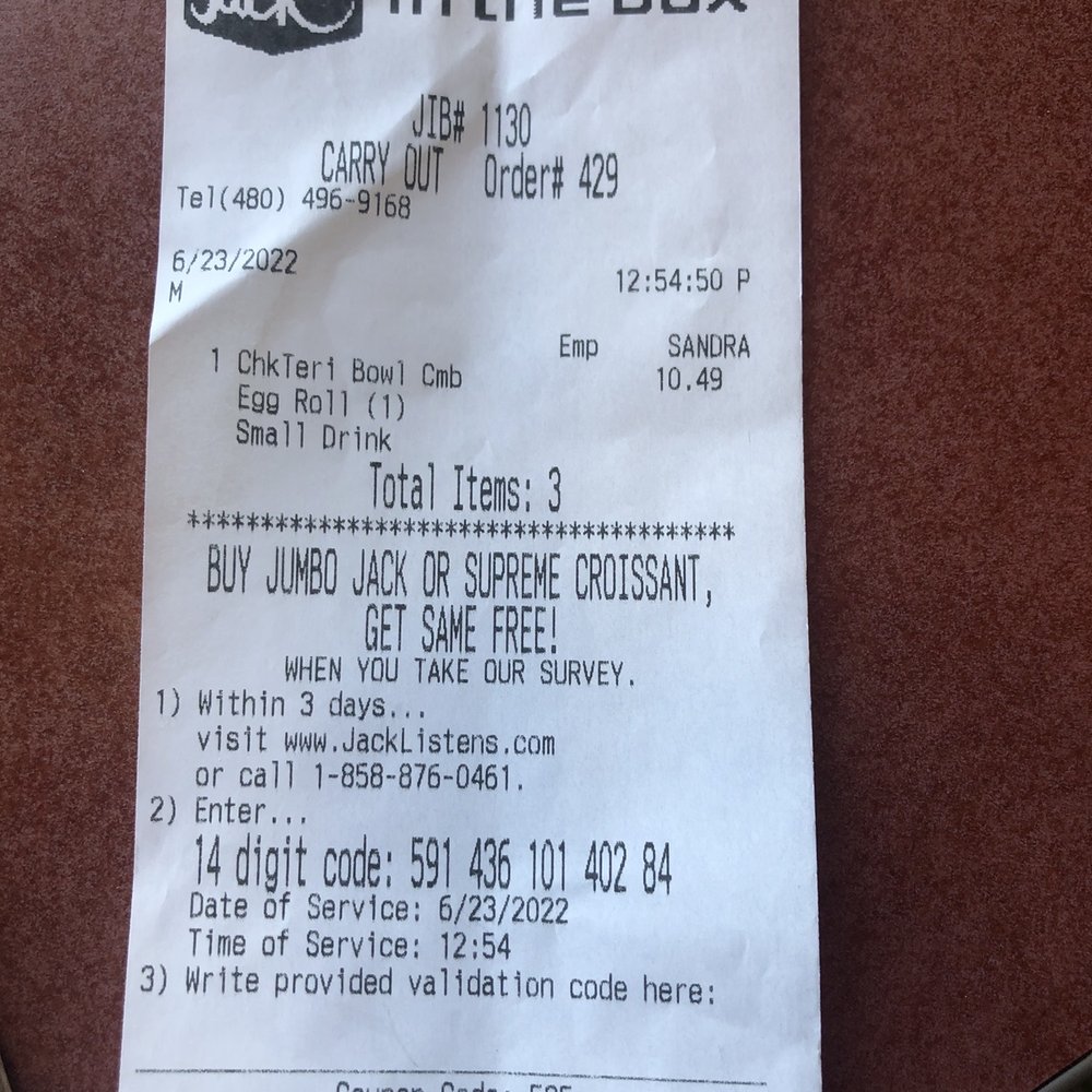 Jack in the Box - Proof of when this occurred. - Fast Food Near Me - Phoenix, Arizona Jack in the Box - Proof of when this occurred. - Fast Food Near Me - Phoenix, Arizona