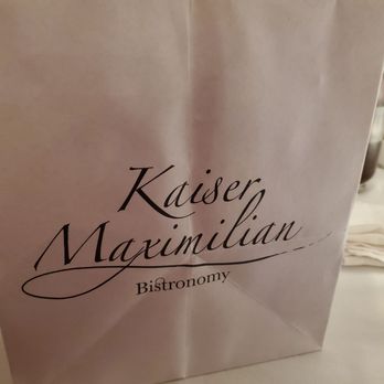 Kaiser Maximilian - Classy to go bag. - Austrian Near Me - Puerto Vallarta, JAL Kaiser Maximilian - Classy to go bag. - Austrian Near Me - Puerto Vallarta, JAL