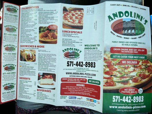 Menu photo 2 Andolini's Ashburn, VA