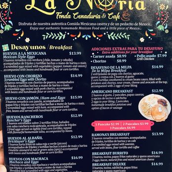 La Noria - Menu 11/2025 - Mexican Near Me - Coachella, California La Noria - Menu 11/2025 - Mexican Near Me - Coachella, California