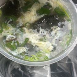 Green Onion Chinese Food - Seaweed Egg Drop Soup !