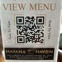 Havana Haven Lounge - Menu