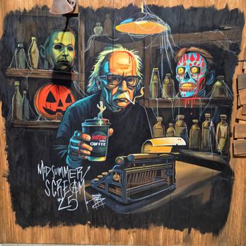 Midsummer Scream - 2026 Midsummer Scream - Horror Vibes Coffee Mural - Festivals Near Me - Long Beach, California Midsummer Scream - 2026 Midsummer Scream - Horror Vibes Coffee Mural - Festivals Near Me - Long Beach, California
