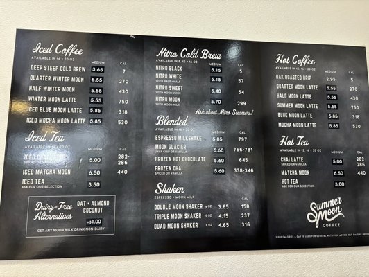 Menu photo 2 Summer Moon Coffee El Paso, TX