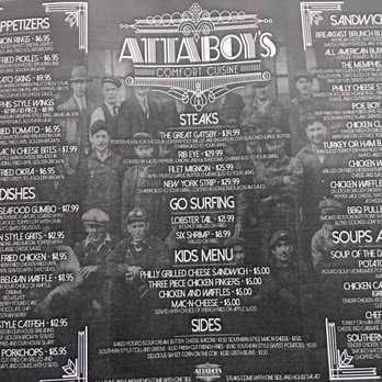 AttaBoys - Menu - Southern Near Me - Marion, Ohio