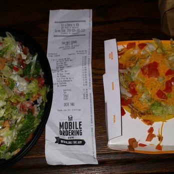 Taco Bell - No sour cream no cheese. Thanks now I can't eat. Because some one can't read! - Fast Food Near Me - Chula Vista, California