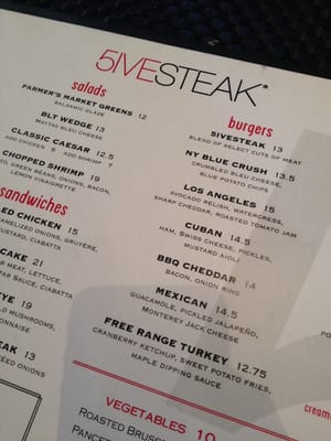 Menu photo 8 5ive Steak Jamaica, NY Menu photo 8 5ive Steak Jamaica, NY