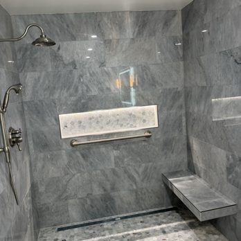KC Kitchen And Bath - Curb less walk-in shower - Decks & Railing Near Me - Novato, California
