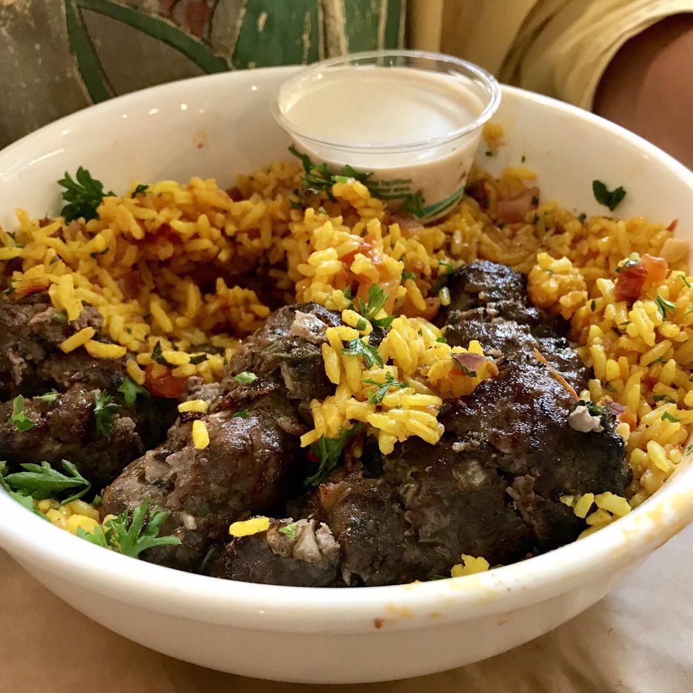Oren's Hummus - Beef rice bowl - Mediterranean Near Me - Mountain View, California Oren's Hummus - Beef rice bowl - Mediterranean Near Me - Mountain View, California