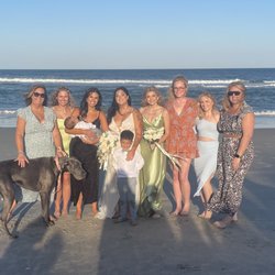 Salon family at. Ashlees wedding