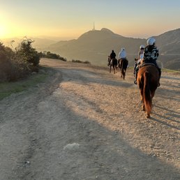 Sunset horseback ride. Sunset horseback ride.