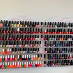 Jacqueline's Nail Salon - One of the several walls of color choices!