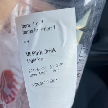 Starbucks - Over half the cup is ice, if this is light ice I wonder how much more would have been added. Insane. - Coffee & Tea Near Me - Corona, California
