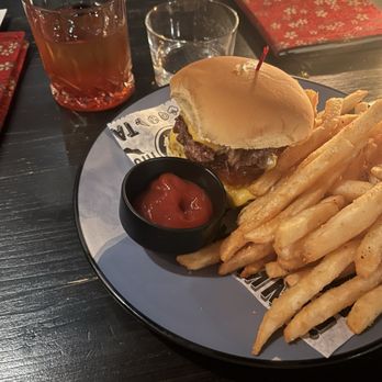 IYKYK - IYKYK Smashburger, Almost a Manhattan - Cocktail Bars Near Me - Flushing, New York