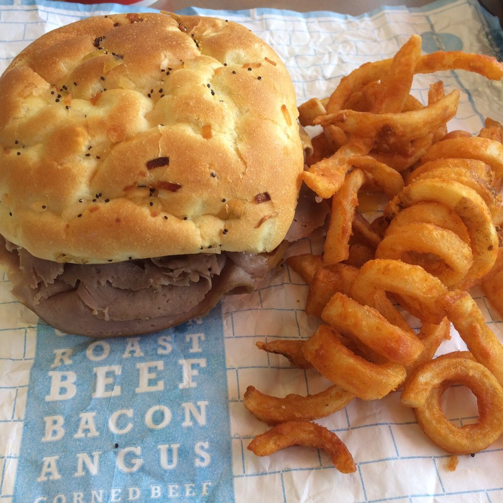I usually get the Roast Beef with extra Cheddar. I usually get the Roast Beef with extra Cheddar.