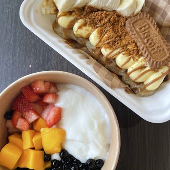 Mingle Mochi & Croffle - strawberry mango milk mochi and banana pudding croffle - Desserts Near Me - Rosemead, California Mingle Mochi & Croffle - strawberry mango milk mochi and banana pudding croffle - Desserts Near Me - Rosemead, California