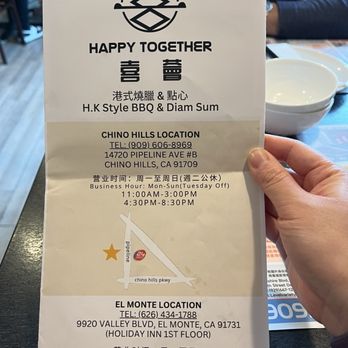 Happy Together - 02/15/26. IG: @jasfoodchronicles - Cantonese Near Me - Chino Hills, California Happy Together - 02/15/26. IG: @jasfoodchronicles - Cantonese Near Me - Chino Hills, California
