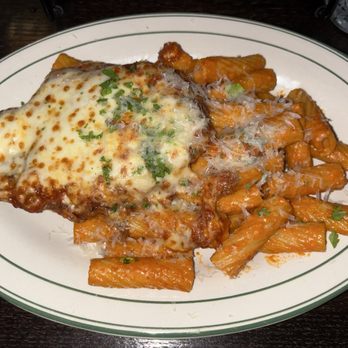 The Wise Guy - Chicken Parmesan with spicy rigatoni alla vodka - Pizza Near Me - Kansas City, Missouri The Wise Guy - Chicken Parmesan with spicy rigatoni alla vodka - Pizza Near Me - Kansas City, Missouri