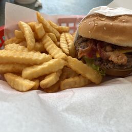 Bacon Avocado Bacon Cheeseburger