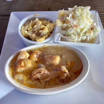 Caribbean Jack's - Jack's Sautéed Shrimp and scallops in lobster cream sauce. Sides of Jack'd potatoes and Caribbean slaw. - Caribbean Near Me - Daytona Beach, Florida Caribbean Jack's - Jack's Sautéed Shrimp and scallops in lobster cream sauce. Sides of Jack'd potatoes and Caribbean slaw. - Caribbean Near Me - Daytona Beach, Florida