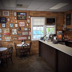 Plainwell Ice Cream - View of the sitting area and counter area.