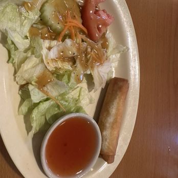 Bangkok Garden - Salad and spring roll included with lunch - Thai Near Me - Williamsburg, Virginia Bangkok Garden - Salad and spring roll included with lunch - Thai Near Me - Williamsburg, Virginia