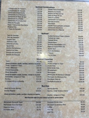 Menu photo 2 Old Hacienda Restaurant Delano, CA Menu photo 2 Old Hacienda Restaurant Delano, CA