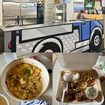 Street Eats - Mac n cheese Pork belly w/ fries and rice - Food Court Near Me - Honolulu, Hawaii