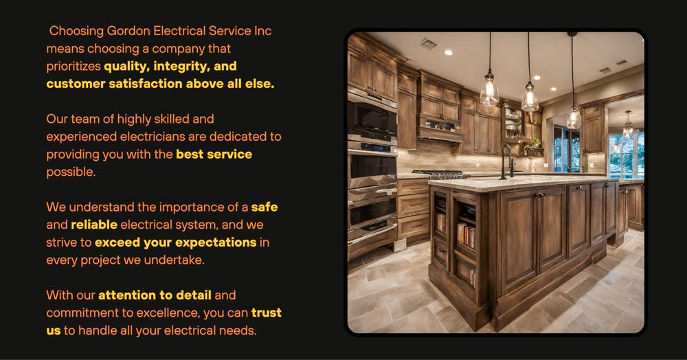 Slide of Gordon Electrical Service