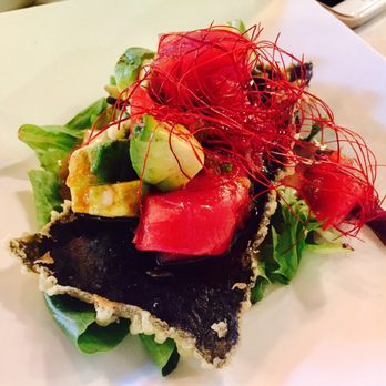 Sushi Yoshi - Pokémon salad. Tuna, avocado, tempura seaweed, red pepper shreds on top. Fantastic! - Sushi Bars Near Me - Vienna, Virginia Sushi Yoshi - Pokémon salad. Tuna, avocado, tempura seaweed, red pepper shreds on top. Fantastic! - Sushi Bars Near Me - Vienna, Virginia