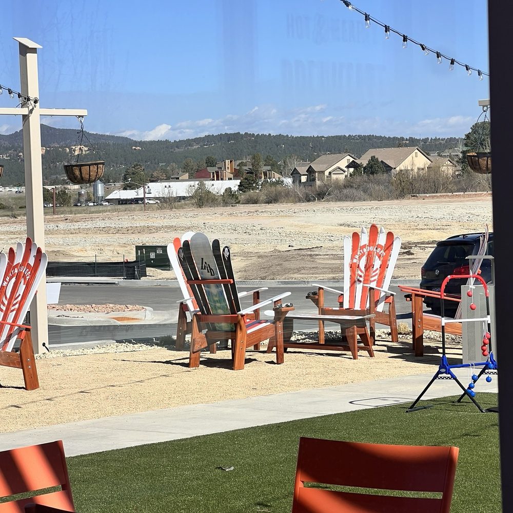 Whataburger - Outdoor hang out with Connect Four, a stage, and corn hole! - Fast Food Near Me - Monument, Colorado Whataburger - Outdoor hang out with Connect Four, a stage, and corn hole! - Fast Food Near Me - Monument, Colorado