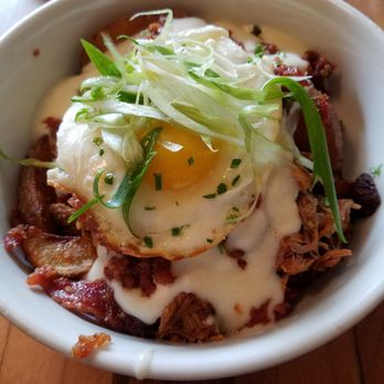 Honeypie Cafe - Pork fries breakfast.   Delicious - New American Near Me - Milwaukee, Wisconsin