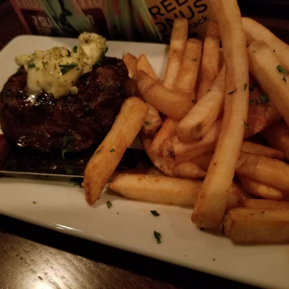 Pour Wine Bar & Bistro - Filet- My kid ordered it with fries but it comes with some other type of potato side that they also loved. (the second time.) - Wine Bars Near Me - Champlin, Minnesota Pour Wine Bar & Bistro - Filet- My kid ordered it with fries but it comes with some other type of potato side that they also loved. (the second time.) - Wine Bars Near Me - Champlin, Minnesota