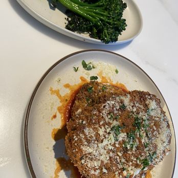 Warehouse 72 - Broccolini & house made mozzarella - American Near Me - Irvine, California Warehouse 72 - Broccolini & house made mozzarella - American Near Me - Irvine, California