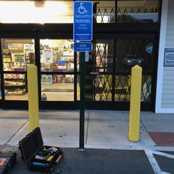 The Handy Guys - New Bollards Installed