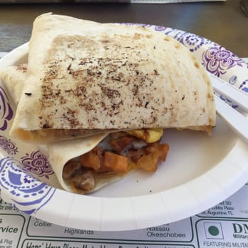 Zaba's - The breakfast wrap, chocked so full that the guys can't wrap it! - Coffee & Tea Near Me - St. Augustine, Florida
