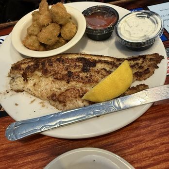 Billy Gene's Restaurant - Blackened catfish with okra - New American Near Me - Kerrville, Texas