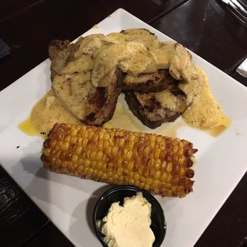 The Lodge - Wild boar with fried corn on the cob and honey butter - Gastropubs Near Me - Ocala, Florida