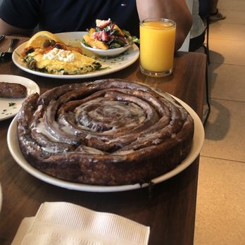 Plums Cafe - Oversized Cinnamon roll - Breakfast & Brunch Near Me - Costa Mesa, California Plums Cafe - Oversized Cinnamon roll - Breakfast & Brunch Near Me - Costa Mesa, California